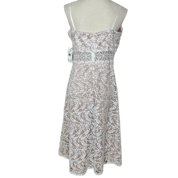 AIDAN MATTOX MIDI EMBROIDERED DRESS - 12 - Picture 6 of 14